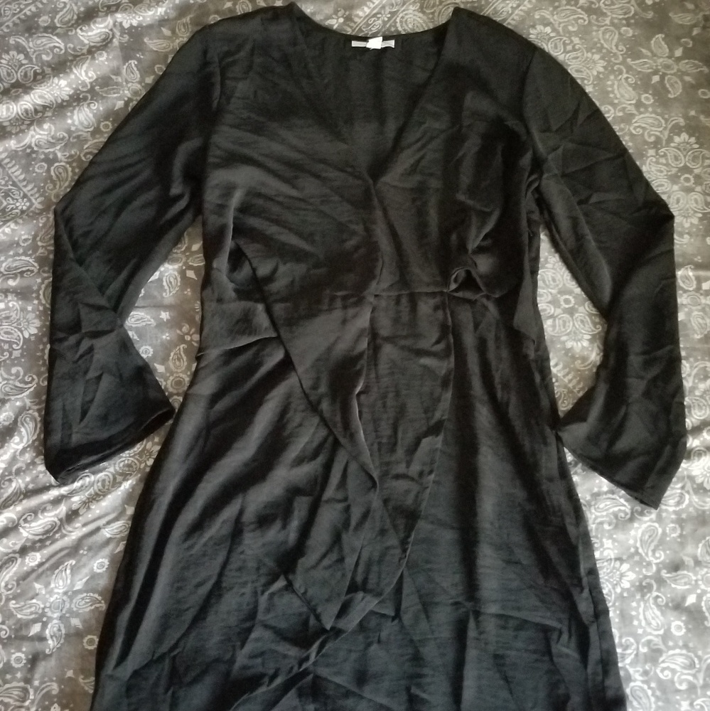 NWOT Topshop Long Sleeve Black Dress